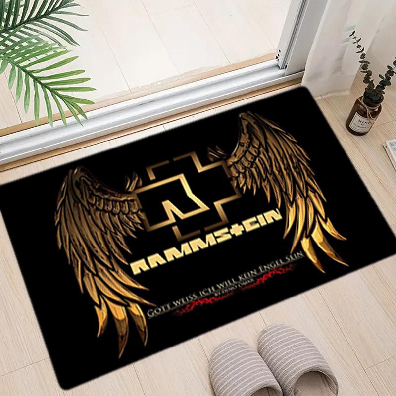 1 шт. Прямоугольный коврик с принтом на тему Rammstein, домашний коврик для двери, коврик для защиты при путешествиях на открытом воздухе A1