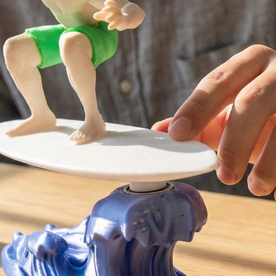 Dashboard Drift Ornament Motion Activated Surfing Muscle Man Car Ornament Fun Dashboard Decoration Auto Interior Accessory Gift for