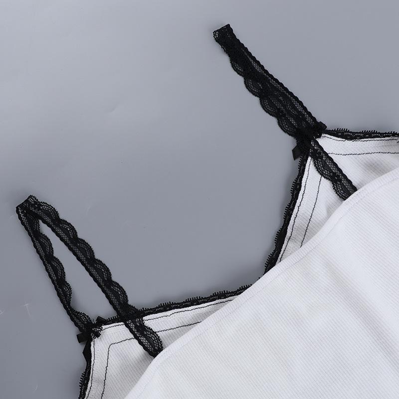 Европейский и американский летний сексуальный уличный стиль с принтом, кружевом, V-образным вырезом, топ-комбинезон, облегающий покрой