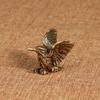 Brass Opening Wing Mini Eagle Bird Art Decoration Home Living Room Office Tea House Yoga Room Decoration Statue Sculpture Gift