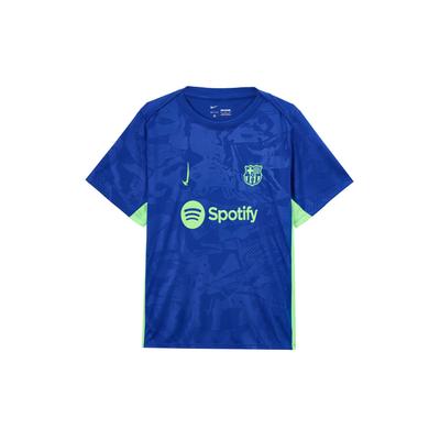 Dri-Fit Academy FW24 Pro Третий FC. Футболка с круглым вырезом серии Barcelona, короткий рукав, мужская футболка, синий FQ2544-418