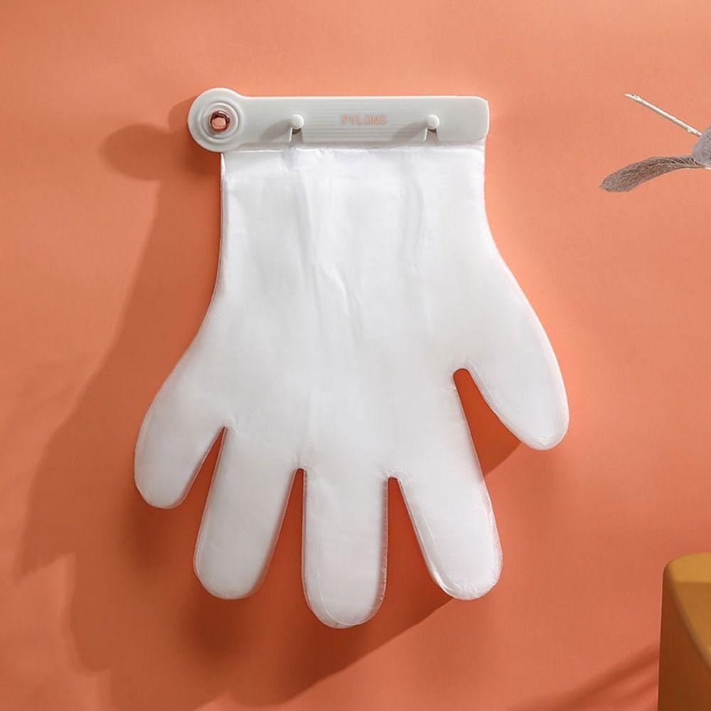 Plastic Disposable Glove Holder Non-slip Disposable Gloves Clip Kitchen Gadgets