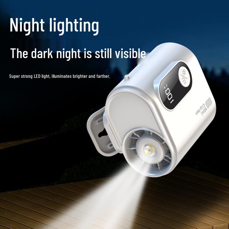 26 Years New Portable Neck and Waist Clip Fan: High-Speed Mini Fan for Outdoor Travel
