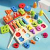 Wooden Magnetic Fishing & Shape Pairing Educational Toy Set for Kids