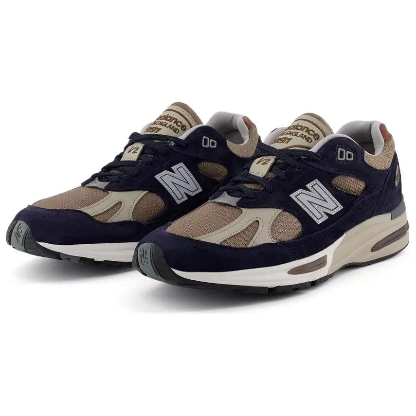 New Balance 991v2 Сделано в Англии After Midnight Sepia Tint Унисекс Кроссовки Blue Plaza-Taupe Mink U991DB2
