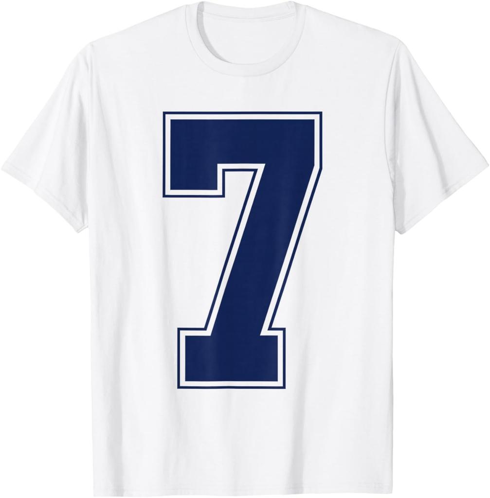 Funny Retro Vintage Number 7 7th Six Seven Unisex T-Shirt