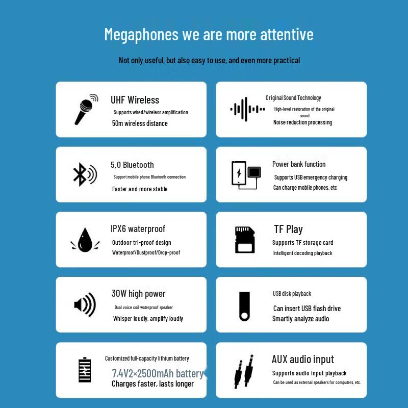 Портативный беспроводной голосовой усилитель Shidu M1000