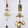 Metal Hanging Wind Chimes Soft Voice Peace Symbolism Golden Wind Chimes for Door Decorative