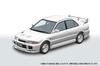 Aoshima Bunka Kyozai Rakupura Snap Car CE9A Lancer GSR Evolution III 1995 Scotia White Plastic Model Kit Co., Ltd. (AOSHIMA) 1/24 No. 04-SW