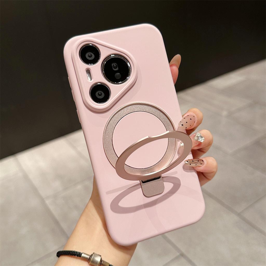 Применимо к чехлу для мобильного телефона Huawei pura11pro, чехол-подставка из жидкого силикона, однотонный матовый, полное покрытие объектива, mate11pro +.