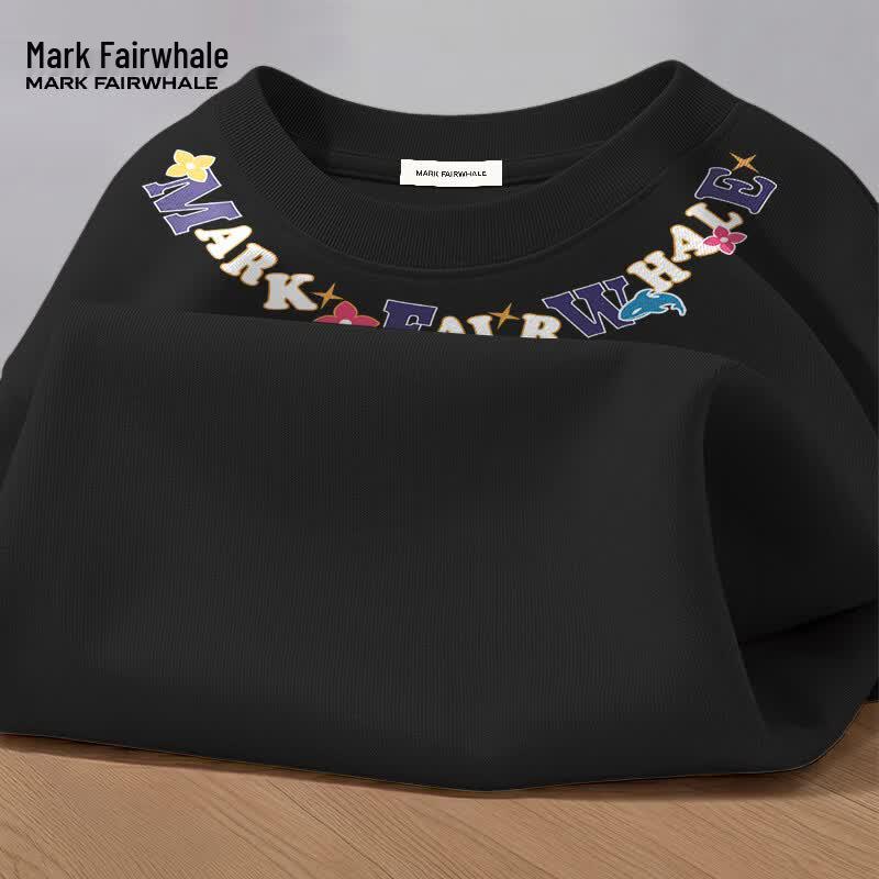 Мужская хлопковая футболка с коротким рукавом свободного кроя Mark Hua Fei