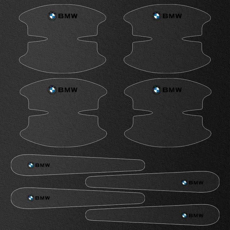 For BMW 8pcs Car Door Bowl Anti-scratch Sticker Clear Door Bowl Handle Protection Sticker For BMW M Performance 1 3 5 7 Series M