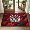 Bayern Munich Design Crystal Velvet Rug Soft Decorative Mat for Bedroom Entrance