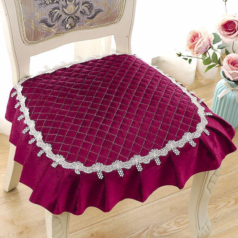 1 шт. Нескользящая подушка на стул для дома и офиса - моющаяся, тканевая подушка на сиденье в современном стиле для обеденных и кухонных стульев