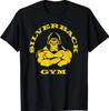 Т-shirt для силовых видов спорта, пауэрлифтинга, стронгмена с изображением серебристой гориллы