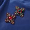 Geometric Rhinestone Brooch Men'S And Women'S Suit Cross Vintage Corsage Clothing Accessories