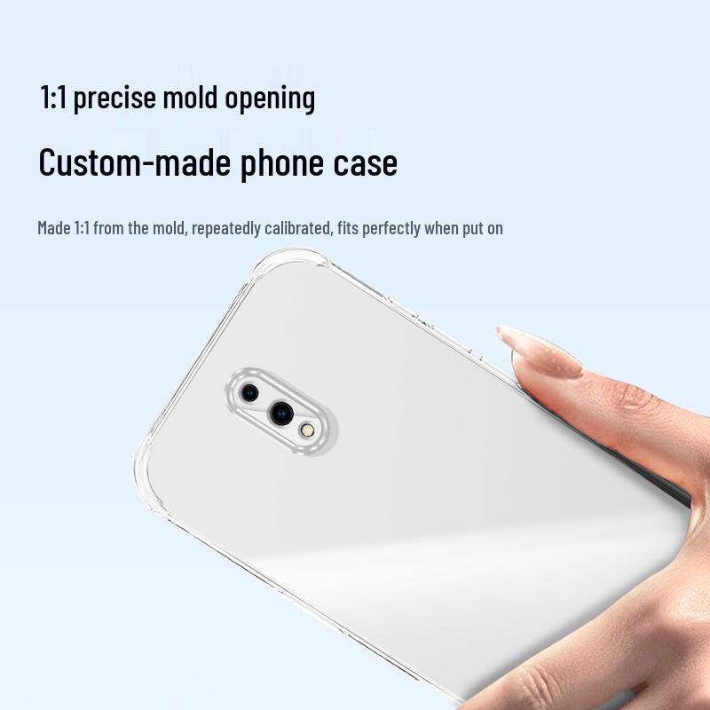 Прозрачный противоударный чехол OPPO Reno Ming с подушками безопасности - Минималистичная защита по всей поверхности