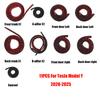 Door Seal Soundproof Kit for Tesla Model Y 2019-2025 Juniper Highland Rubber Weather Draft Seal Strip Wind Noise Kit