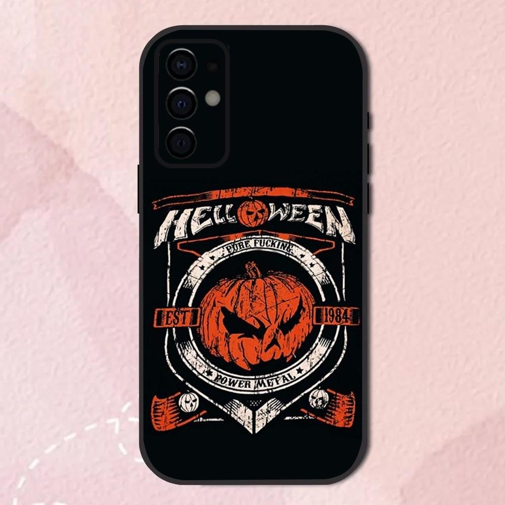 Чехол для телефона H-Helloween Band для Samsung S24, S21, S22, S23, S30, Ultra, S20, Plus, Fe, Lite, Note, 10, 9, 5G Черный Мягкий