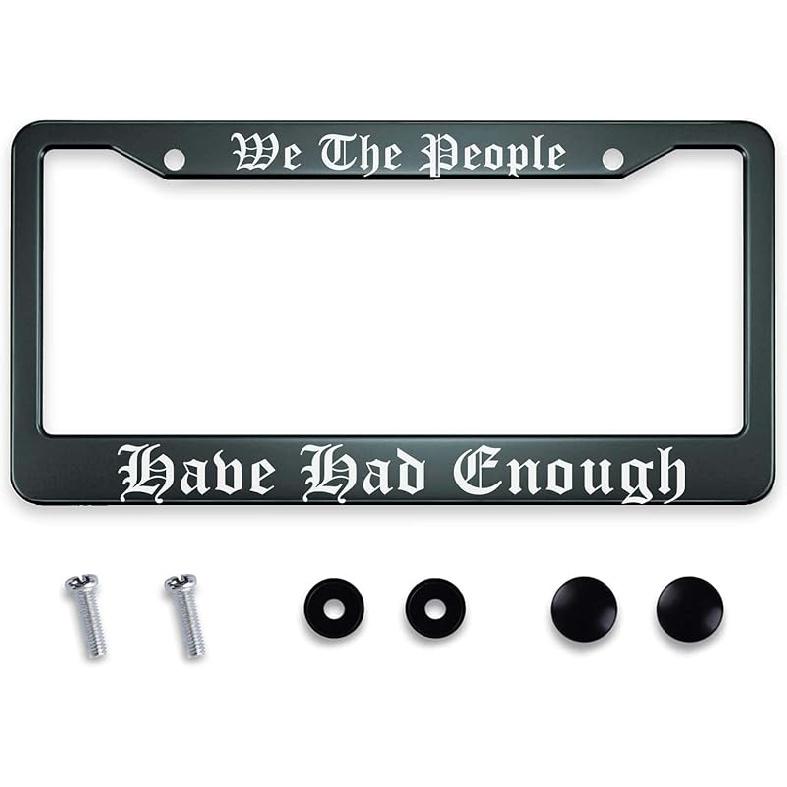 Smooffly Personalise Tennessee State Flag License Plate Frames Flag Universal Aluminum Accessories Cars Decor With 2 Holes And Screws Fits Standard