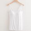 Summer Sleeveless Padded Shirt Women Camisoles Tops with Built In Bra Spaghetti Strap Basic Tank Top EMA