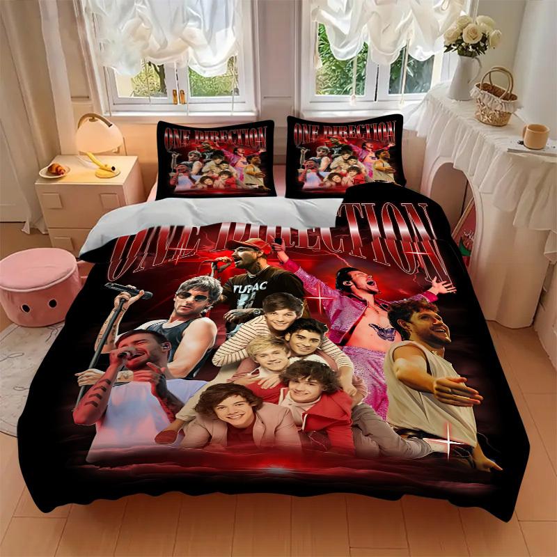 3pcs One Direction Duvet Cover Set,  Includes 1 Duvet Cover and 1/2 Pillowcases (No Insert) yy251104255