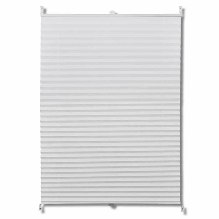 VidaXL Store Plissé Blanc 70x150cm Fenêtre Occultant Tamisant Store Enrouleur 240599