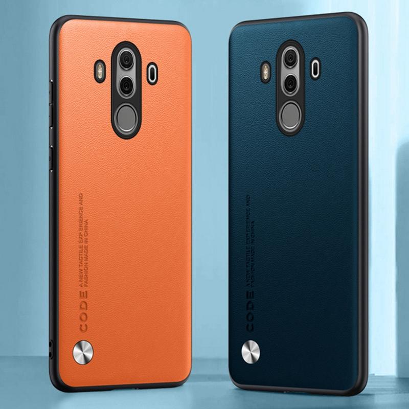 Роскошный чехол из искусственной кожи для Huawei Mate 10 Pro 10Pro, задняя крышка, силиконовый чехол для телефона с полной защитой для Huawei Mate 9 Mate9