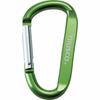 TRUSCO Carabiner, 8mm X 80mm, D-Type, Green