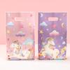 Pink Purple Unicorn Handbag Gift Bags Unicorn Birthday Party Decor Kids Candy Packing Bags Wedding Baby Shower Party Supplies