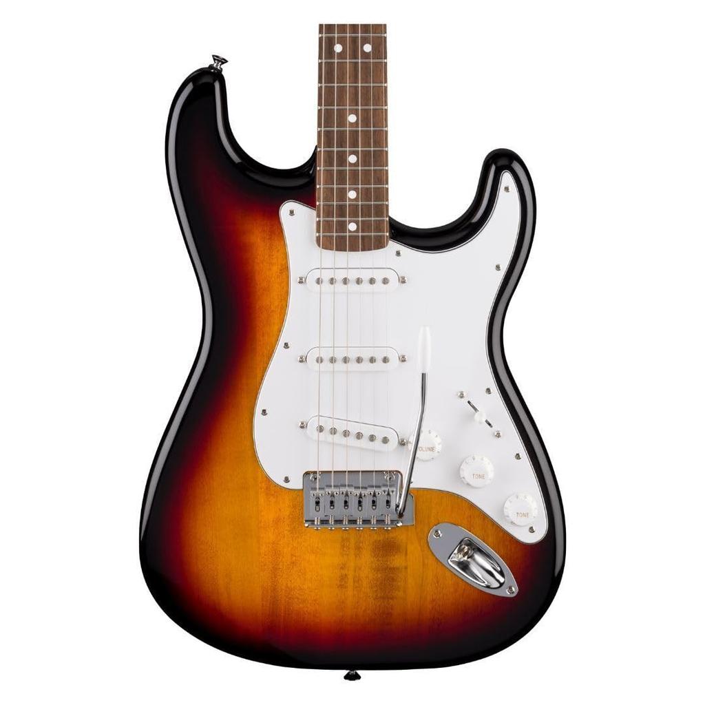 Fender Electric Guitar Standard Stratocaster 3-Color Sunburst Laurel Fingerboard White Pickguard Soft Case