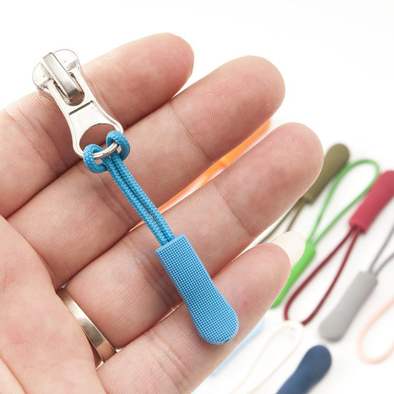 10 Pcs Zipper Pull Puller End Fit Rope Tag Replacement Clip Broken Buckle Fixer Zip Cord Tab Travel Bag Suitcase Tent