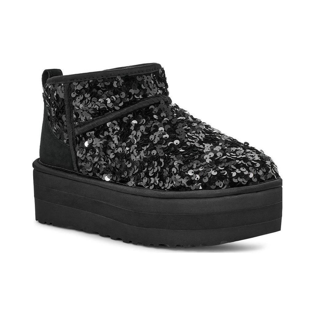 UGG Ультрамини Босоножки с Крупными Блестками 'Черный' Женские 1135060-BLK