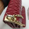 [Pre-Owned] Matelassé Red Sheepskin Shoulder Bag - Very Good #V2THVJ