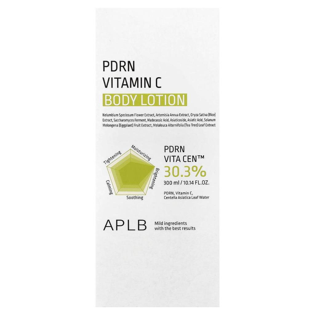 APLB Лосьон для тела с PDRN и витамином C, 300 мл (10,14 жидких унций)