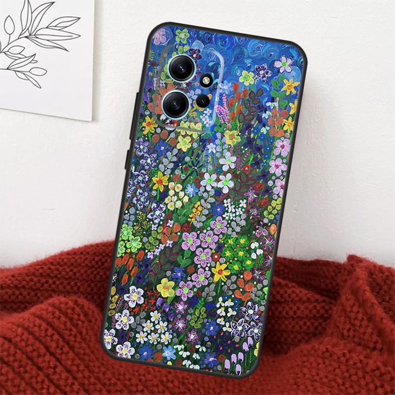 Яркая цветочная живопись Художественный чехол Для Xiaomi Redmi Note 13 9 10 11 12 14 15 Pro Plus Чехол Для Redmi 15 C 12C 13C 14C 10C