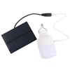 Solar Powered LED Bulb 40W 5000K 1500lm Portable LED Light Bulb with 3W 5V Solar Panel for Camping