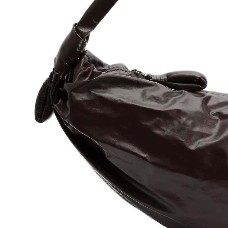 Lemaire Croissant Cow Leather Croissant Bag, Crossbody Bag, Shoulder Bag Large Women's Dark Chocolate BG0027-LL0028-490