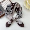65 Модный стиль хлопок и пенька маленький квадратный шарф для женщин профессиональный декоративный шарф двойного назначения шаль верхняя одежда весенний и осенний шарф