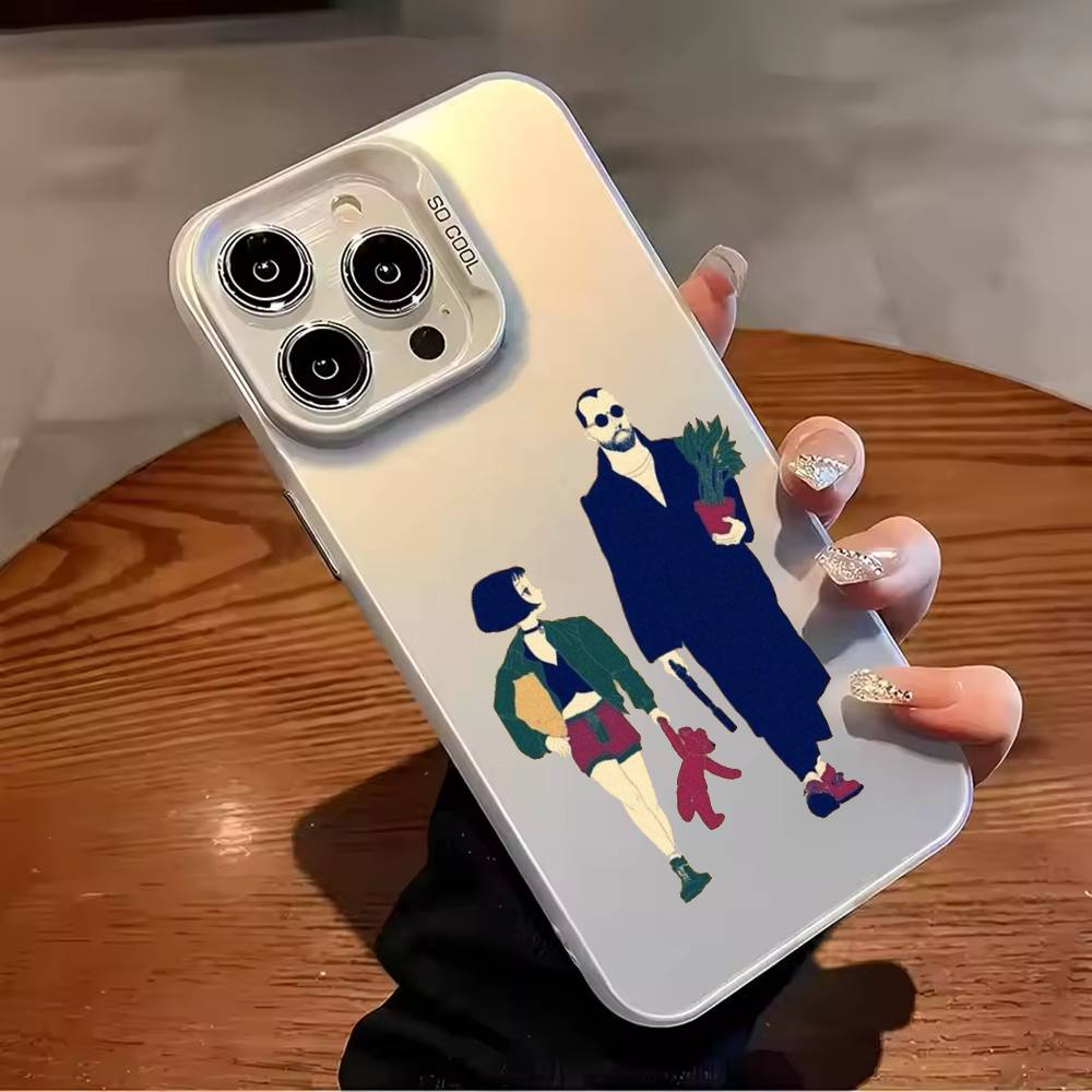 Leon T-профессиональный чехол для телефона для iPhone 17,16,15,14,13,12,11,Pro Max,Plus Конфетный серебряный чехол