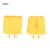 10 Pairs XT60U Male Female Connectors Plug Gold Plated Brass High Current for RC Model Aircraft