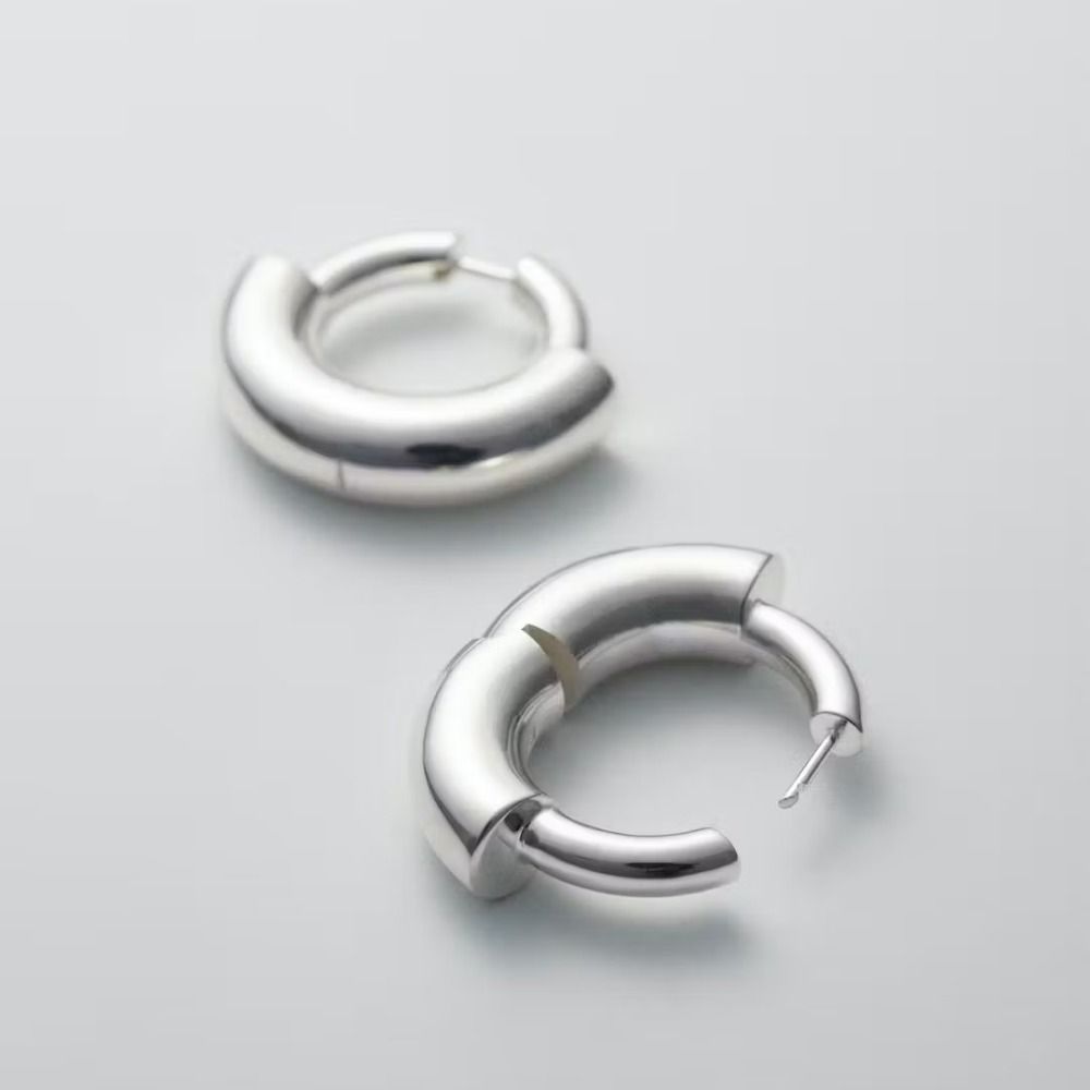 Серьги-кольца класса люкс, высококачественные серьги-пряжки, серьги-кольца, унисекс