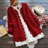 Japanese Mori Girl Style Hollow Lace Cardigan for Spring & Autumn