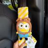 Cartoon Plush Car Seatbelt Shoulder Pad Cover Tim Minion Bob Kevin Stuart Unicorn Banana Decor Gift New