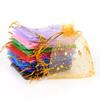 100 PCS of Moon Star Christmas Candy Drawstring Hard Gauze Bag Gift Packaging Bag Jewelry Bag Wedding Party Decoration Bag
