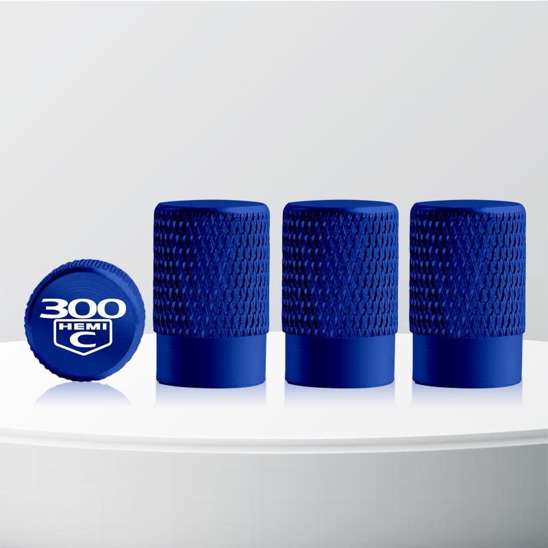 Aluminum 300 HEMI C Logo Car Wheel Tire Valve Stem Caps Tyre Valve Covers For Chrysler 300C 300E Concorde Eagle Dodge 4pcs ZZ9