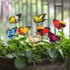 25pcs Butterfly Stakes Outdoor Yard Planter Flower Pot Bed Garden Decor Butterfl
