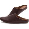 Frontier Walking-Conscious Slippers Room's Men's and Women's Indoor Room Shoes Dark Brown L