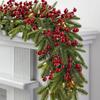 24PCS Artificial Plant Christmas Tree Pine Branches Xmas Berries for Christmas Tree DIY Wreath Decorations Table Ornaments Kids Gifts
