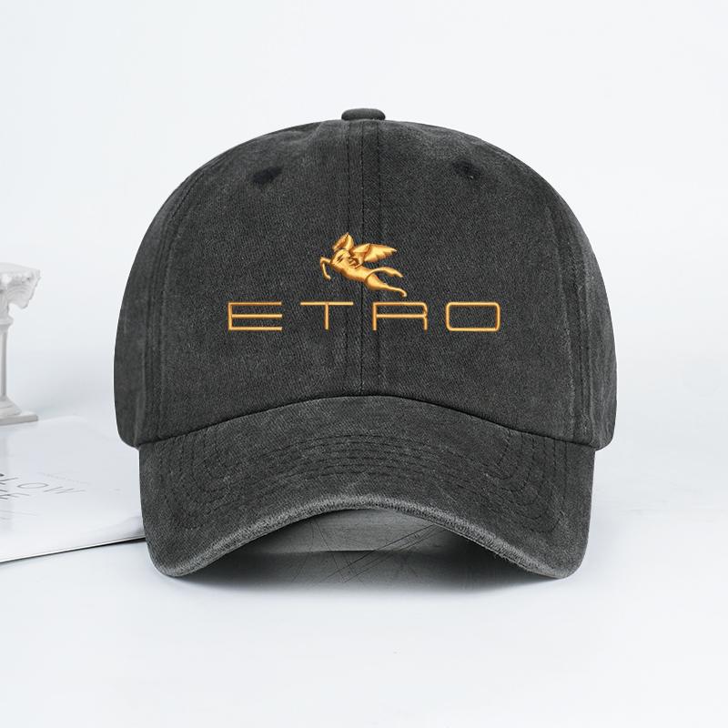 Доступная роскошь: Кепка-бейсболка Etro с принтом Пегас, потертая – Стильная, регулируемая, унисекс, повседневная кепка – Дышащая кепка от солнца